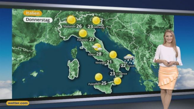 go to Das Wetter in Europa am 25. Mai 2017