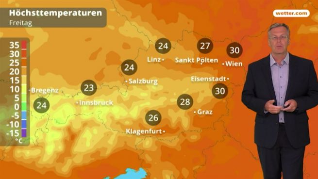 go to Das Wetter in Österreich am 1. Juni 2018