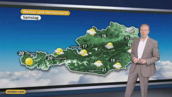 go to Das Wetter in Österreich am 08. April 2017