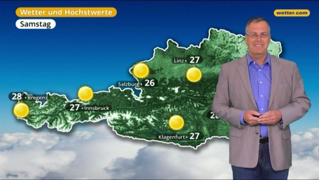 go to Das Wetter in Österreich am 19. April 2018