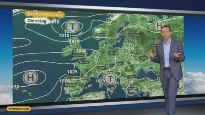 go to Das Wetter in Europa am 25. Juli 2016