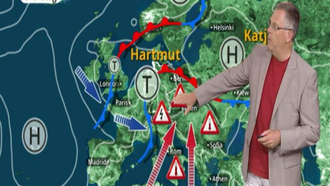 go to Das Wetter in Europa am 08. August 2017