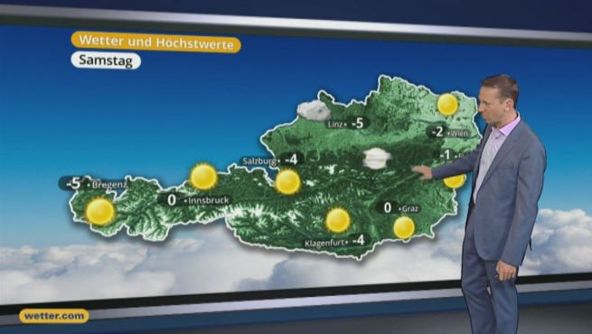 go to Das Wetter in Österreich am 21. Januar 2017