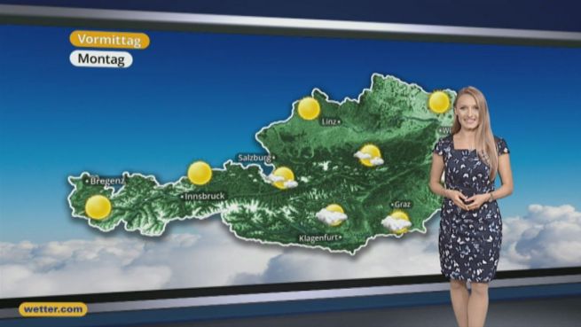 go to Das Wetter in Österreich am 24. April 2017