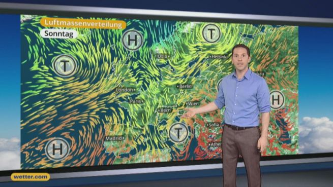 go to Das Wetter in Europa am 18. Juni 2016