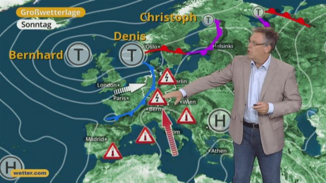 go to Das Wetter in Europa am 30. Juli 2017