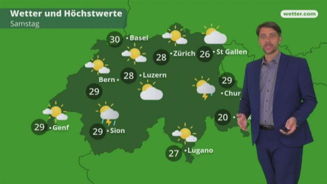 go to Das Wetter in der Schweiz am 25. Mai 2018