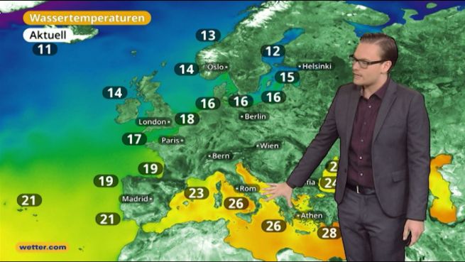 go to Das Wetter in Europa am 8. Juli 2017