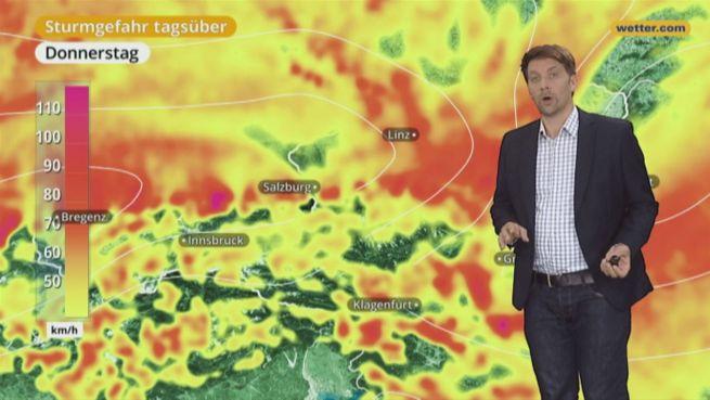 go to Das Wetter in Österreich am 14. September 2017