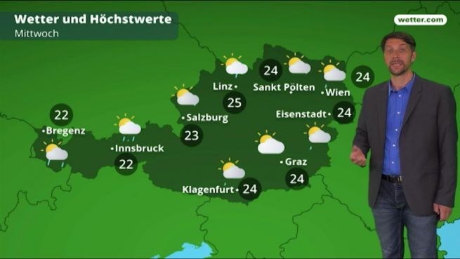 go to Das Wetter in Österreich am 22. Mai 2018