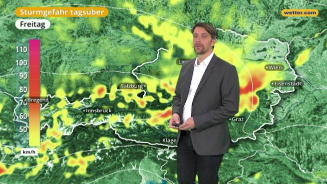 go to Das Wetter in Österreich am 19. Januar 2018