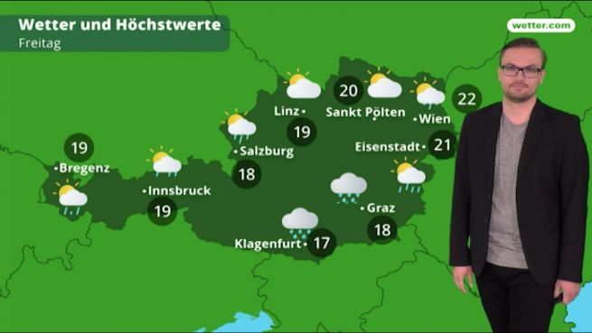 go to Das Wetter in Österreich am 20. Juni 2018