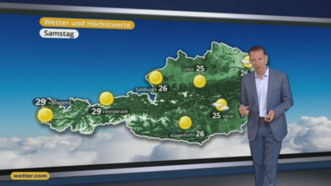 go to Das Wetter in Österreich am 26. Mai 2017