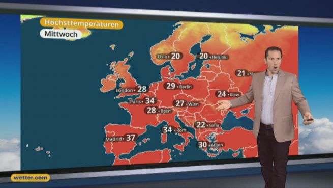 go to Das Wetter in Europa am 23. August 2016