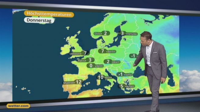 go to Das Wetter in Europa am 29. Dezember 2016