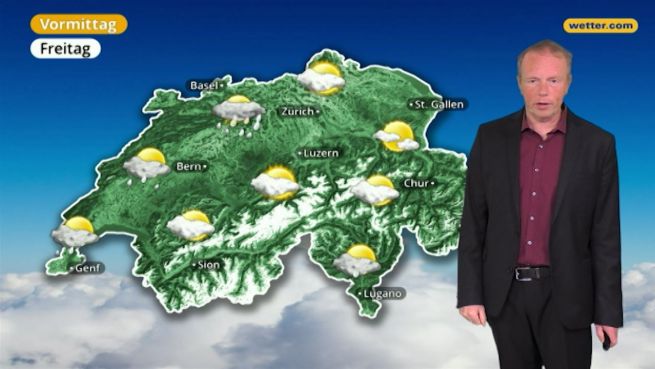 go to Das Wetter in der Schweiz am 13. April 2018