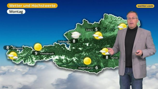 go to Das Wetter in Österreich am 25. Dezember 2017