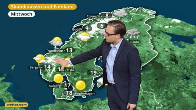 go to Das Wetter in Europa am 5. Juli 2017