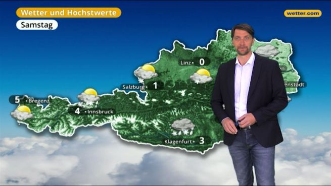 go to Das Wetter in Österreich am 15. März 2018