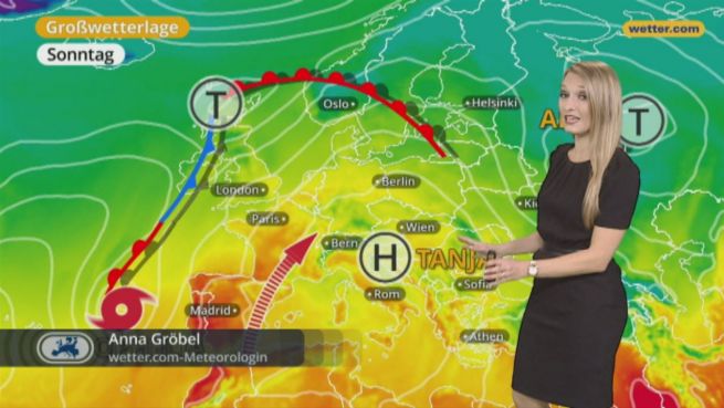 go to Das Wetter in Europa am 15. Oktober 2017
