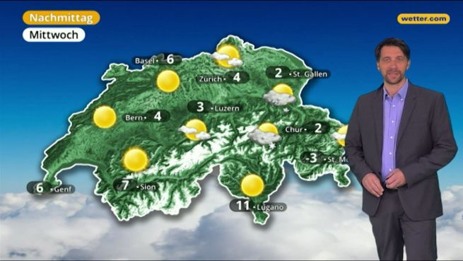 go to Das Wetter in der Schweiz am 19. März 2018