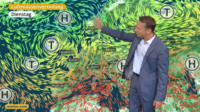 go to Das Wetter in Europa am 27. Juni 2017