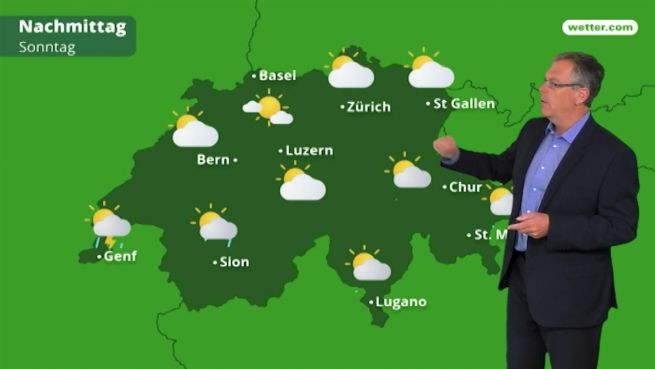 go to Das Wetter in der Schweiz am 27. Mai 2018