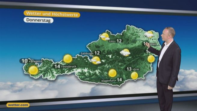 go to Das Wetter in Österreich am 16. Februar 2017