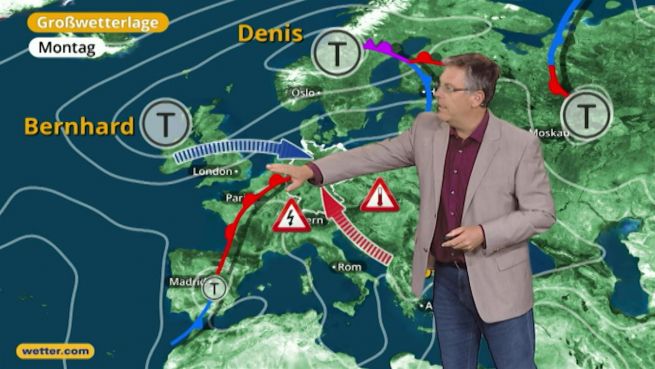 go to Das Wetter in Europa am 31. Juli 2017