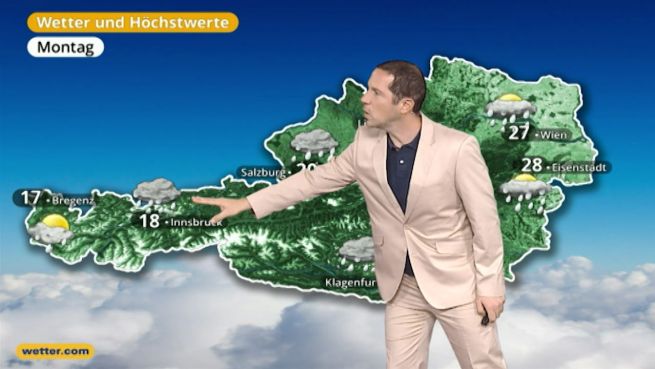 go to Das Wetter in Österreich am 24. Juli 2017
