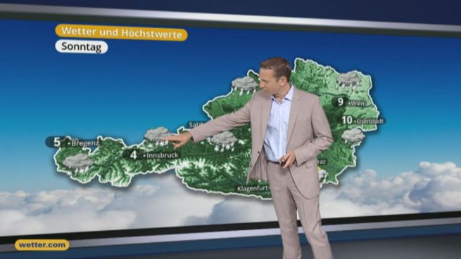 go to Das Wetter in Österreich am 6. November 2016