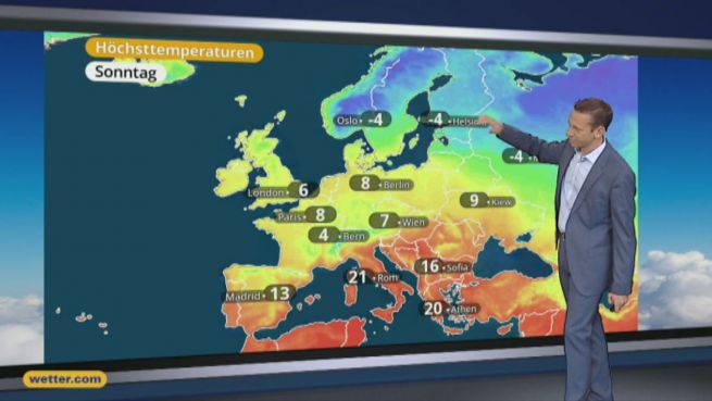 go to Das Wetter in Europa am 05. November 2016