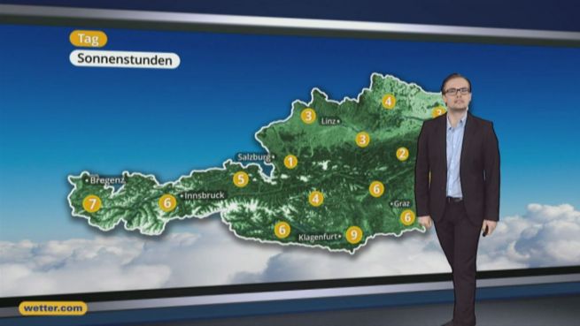 go to Das Wetter in Österreich am 13. April 2017