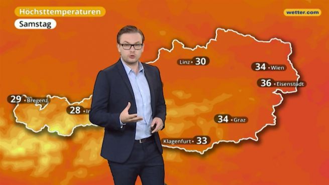 go to Das Wetter in Österreich am 26. August 2017