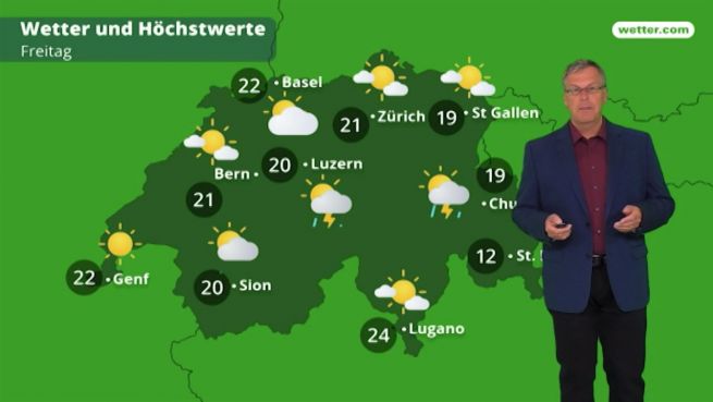 go to Das Wetter in Schweiz am 18. Mai 2018