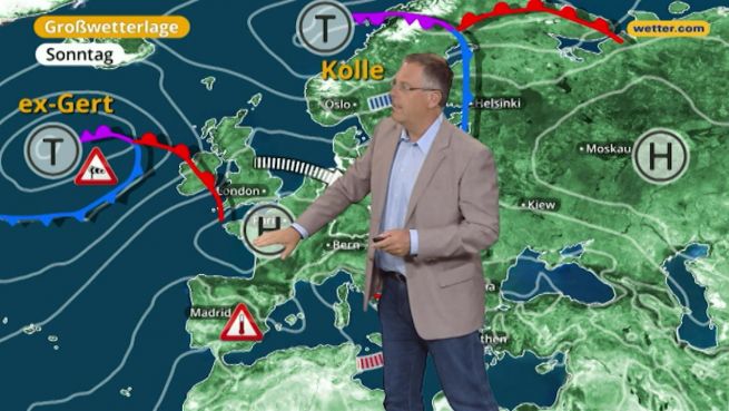 go to Das Wetter in Europa am 18. August 2017