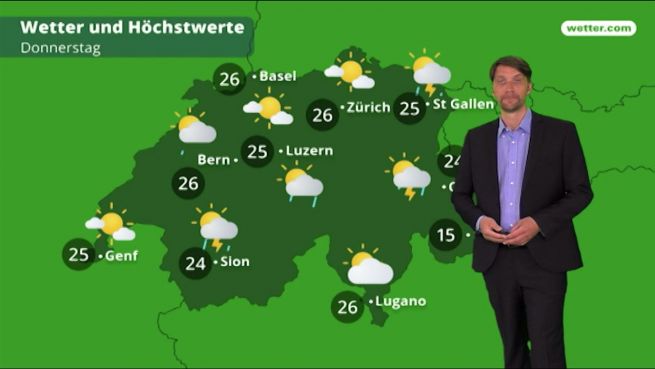 go to Das Wetter in der Schweiz am 6. Juni 2018