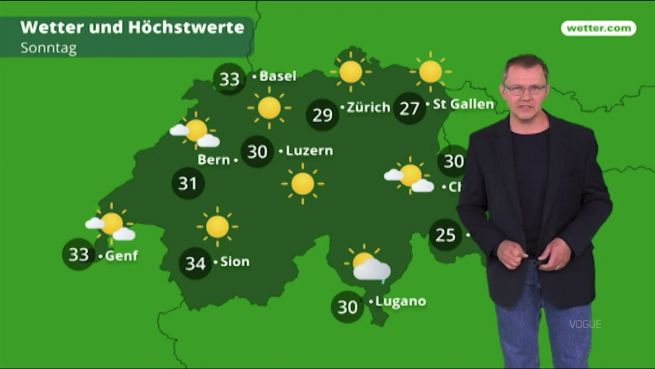 go to Das Wetter in der Schweiz am 29. Juni 2018