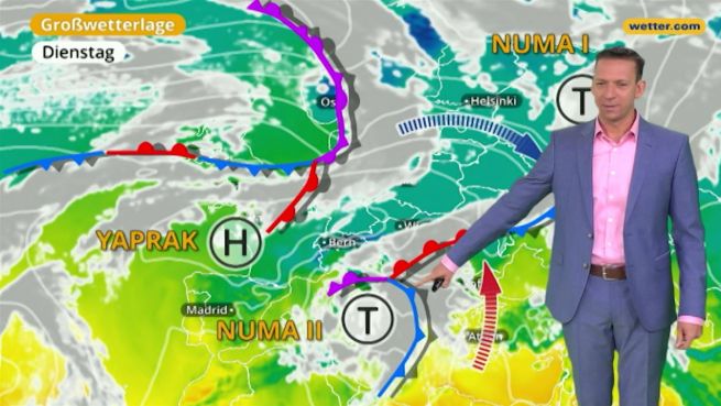 go to Das Wetter in Europa am 14. November 2017