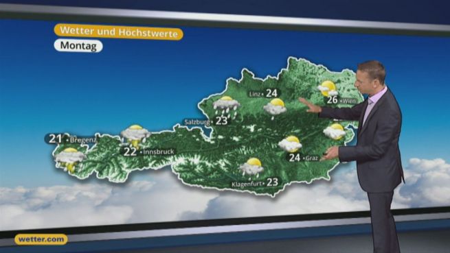 go to Das Wetter in Österreich am 05. Juni 2017