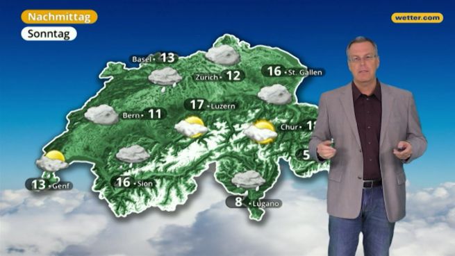 go to Das Wetter in der Schweiz am 11. März 2018