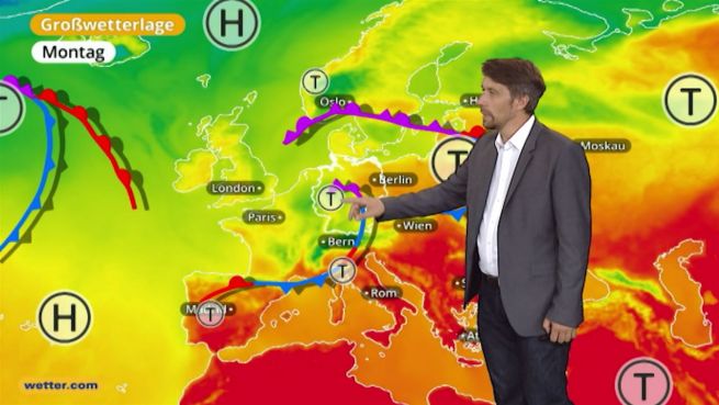 go to Das Wetter in Europa am 24. Juli 2017