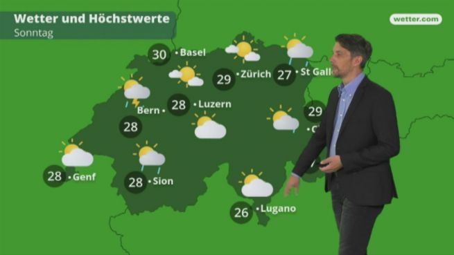 go to Das Wetter in der Schweiz am 26. Mai 2018