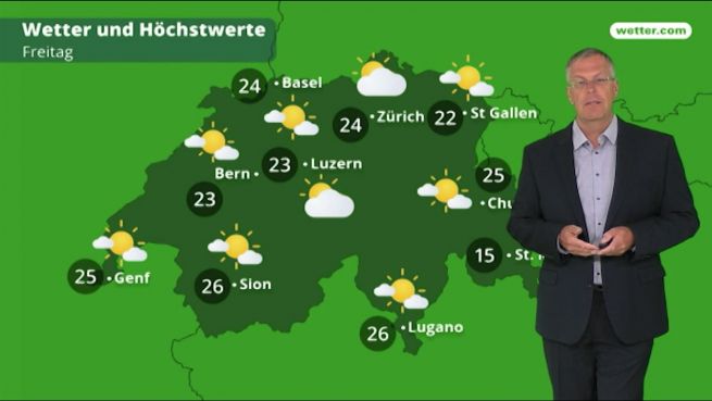 go to Das Wetter in der Schweiz am 13. Juni 2018