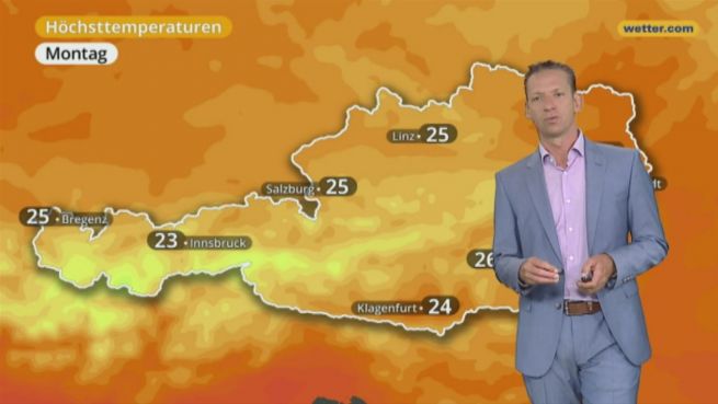 go to Das Wetter in Österreich am 28. August 2017