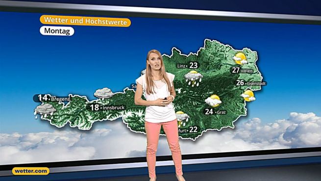 go to Das Wetter in Österreich am 27. April 2017