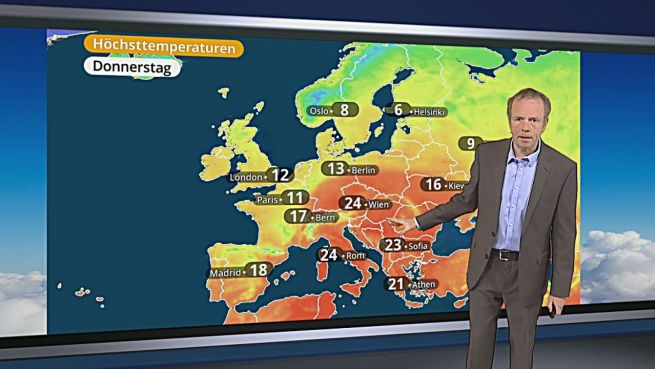 go to Das Wetter in Europa am 30. März