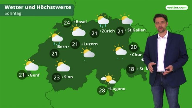 go to Das Wetter in der Schweiz am 17. Juni 2018