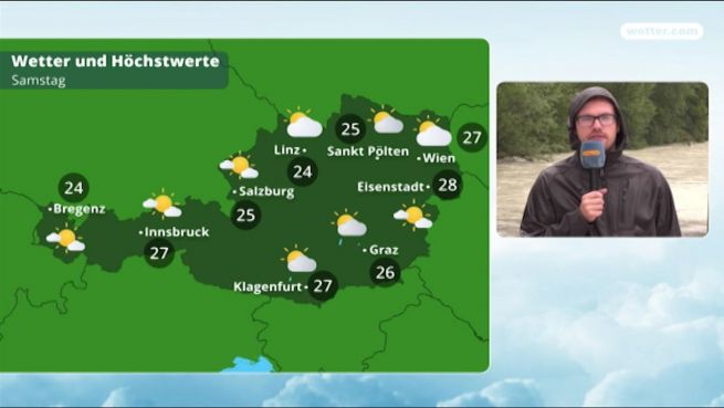 go to Das Wetter in Österreich am 14. Juni 2018