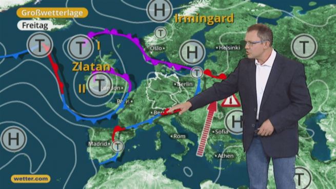 go to Das Wetter in Europa am 21. Juli 2017